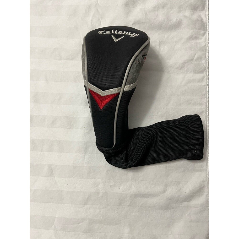 Callaway X Hybrid/ Rescue Headcover Golf Club Head Cover Black Red Gray
